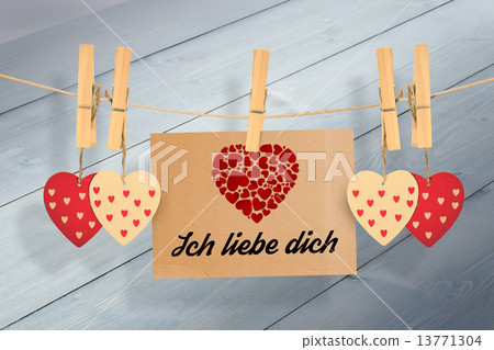Composite image of ich liebe dich Composite image of ich liebe dich 13771304