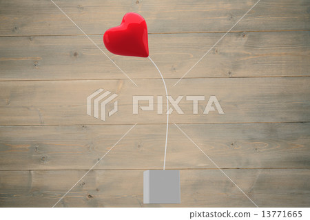 Composite image of red heart 13771665