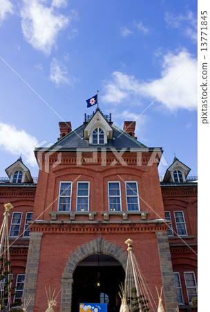 Winter Hokkaido Government former main government building, red brick 13771845