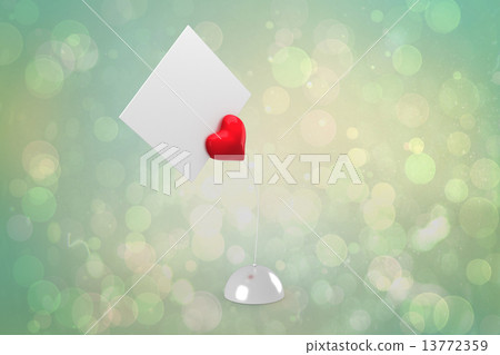 Composite image of red heart 13772359