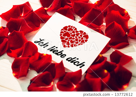 Composite image of ich liebe dich Composite image of ich liebe dich 13772612