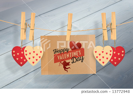 Composite image of happy valentines day 13772948