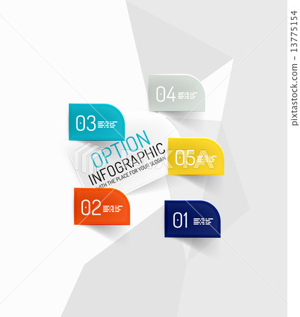 Colorful fresh sticker infographics 13775154