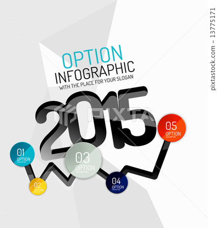Colorful fresh sticker infographics 13775171
