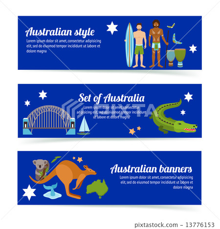 Australia Banner Set 13776153