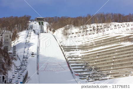 Okurayama jumping stadium in winter 13776851