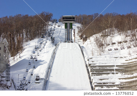 Okurayama jumping stadium in winter 13776852