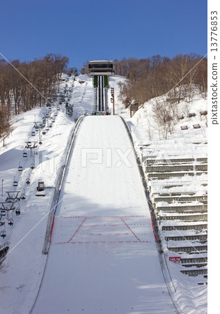 Okurayama jumping stadium in winter 13776853