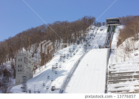 Okurayama jumping stadium in winter Okurayama jumping stadium in winter 13776857