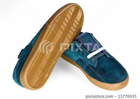 dark blue velvet man's shoe dark blue velvet man's shoe 13776935