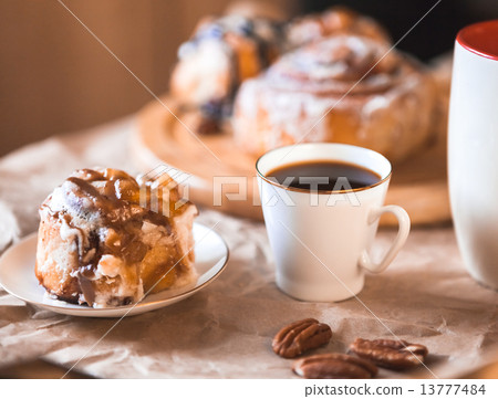 cinnamon cake with coffee cinnamon cake with coffee 13777484