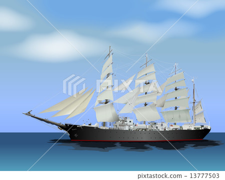 帆船（黑色） 13777503