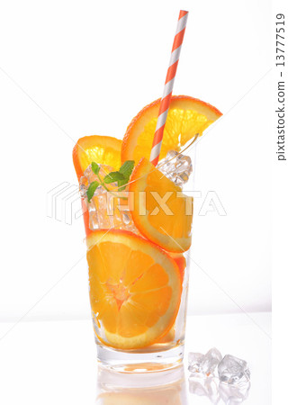 orange slices and ice cubes orange slices and ice cubes 13777519