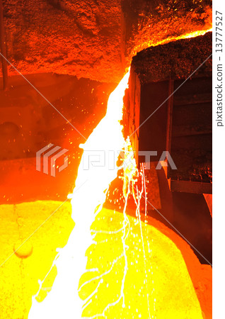 molten hot steel molten hot steel 13777527