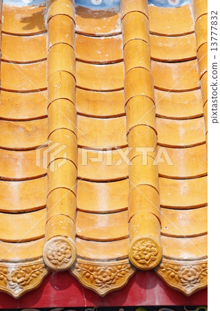 Orange Tile roof. 13777832