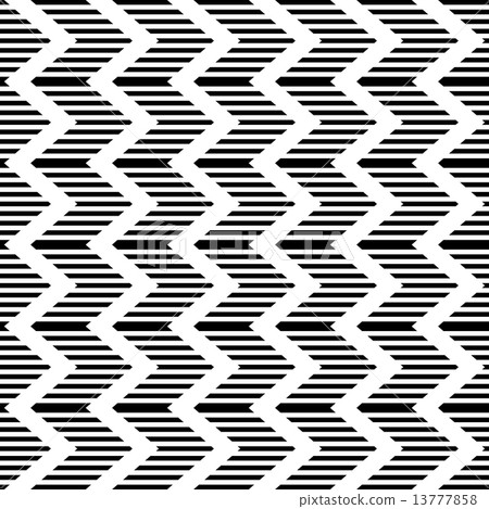 Seamless geometric zigzag pattern. Striped texture. 13777858