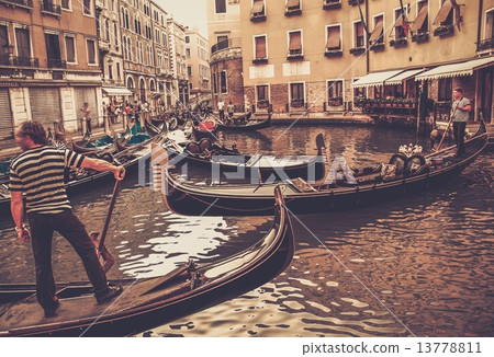 Traditional Venice gondola ride 13778811
