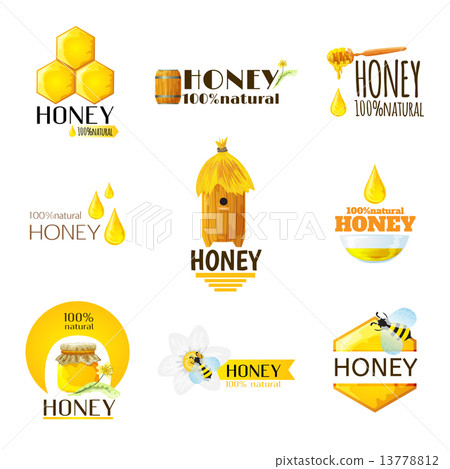 Honey Labels Set 13778812