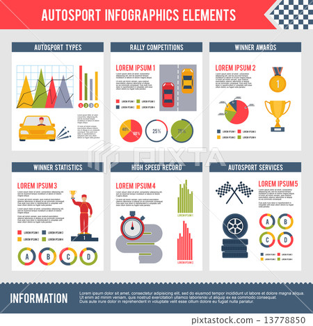 Auto Sport Infographics 13778850