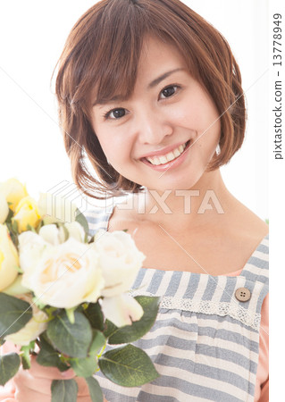 Apron, grinning, smiling 13778949