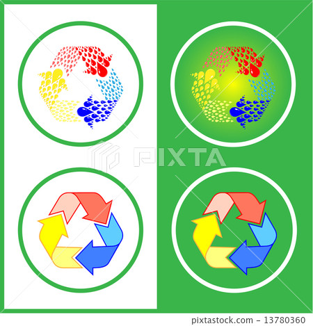 Vector recycle icons 13780360