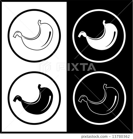 Vector stomach icons 13780362
