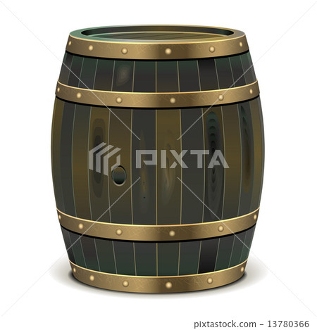 Vector Old Barrel Vector Old Barrel 13780366