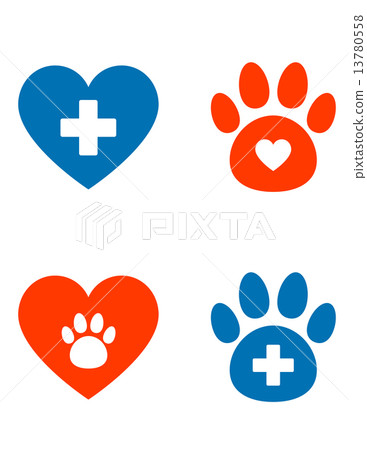 veterinarian icons set 13780558