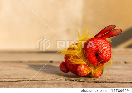 Rabbit on wooden Rabbit on wooden 13780609