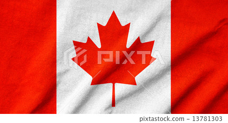 Ruffled Canada Flag 13781303