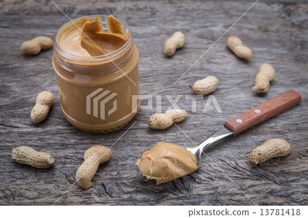 Peanut cream in a jar. Dietary foods for the heart. 13781418