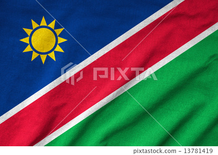 Ruffled Namibia Flag Ruffled Namibia Flag 13781419