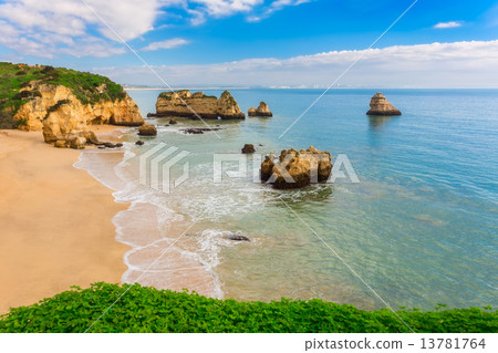 Wonderful beaches of Portugal. Lagos, Algarve. 13781764