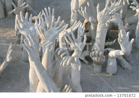 Hands sculpture frome hell 13781872