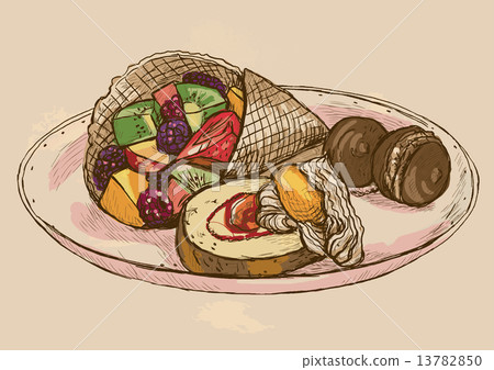 Sweets - An Hand drawn Illustration Sweets - An Hand drawn Illustration 13782850