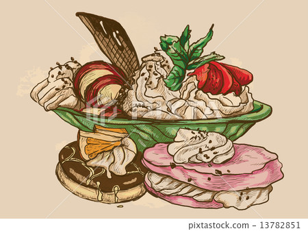 Sweets - An Hand drawn Illustration 13782851