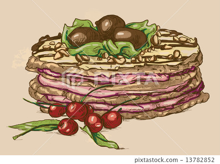 Sweets - An Hand drawn Illustration 13782852