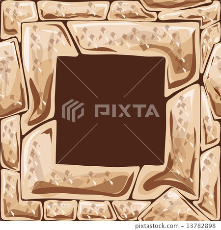 Square frame on stone seamless pattern 13782898