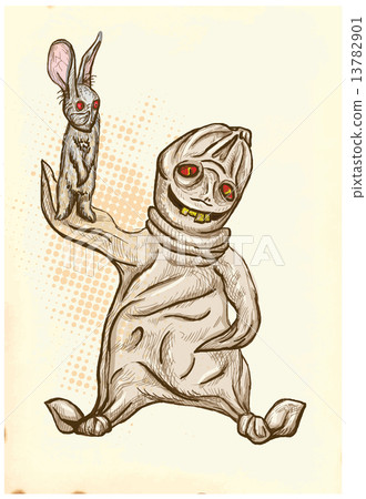 boogey - hand drawing, vector 13782901