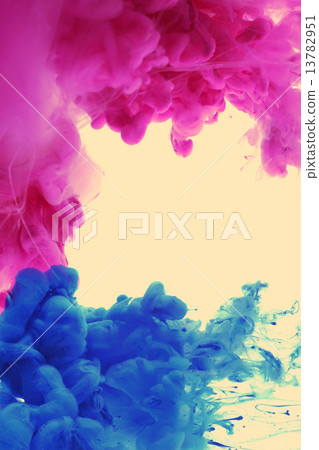 Acrylic colors in water. Abstract background. Acrylic colors in water. Abstract background. 13782951