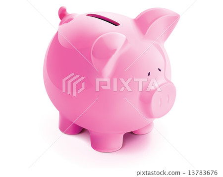 Pig bank, isolated. Vector illustration 13783676