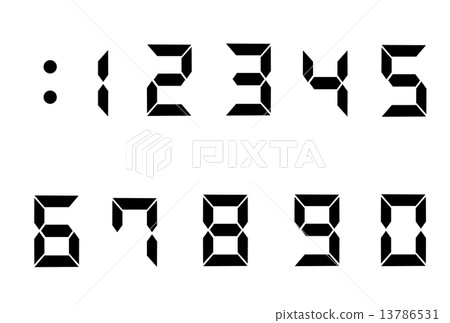 Digital number - Stock Illustration [13786531] - PIXTA