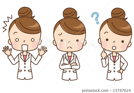 女醫生的面部表情集 13787624