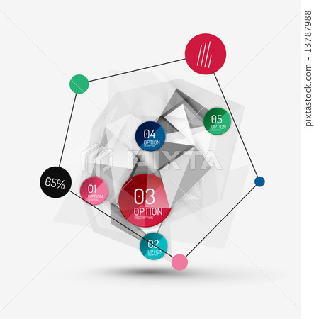 Color paper infographics 13787988
