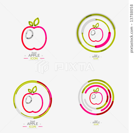Apple logo concept, stamp Apple logo concept, stamp 13788058