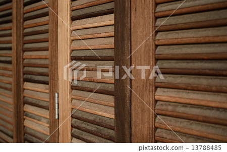 The Wood Louver Door Old Condition Classic Style The Wood Louver Door Old Condition Classic Style 13788485