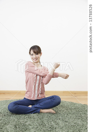 A woman exercising 13788526