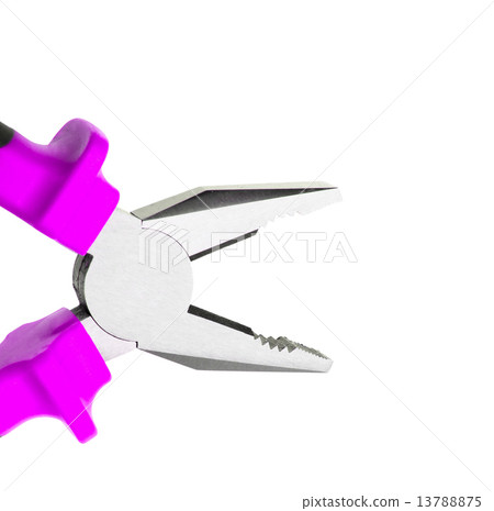 Part of red pliers. 13788875