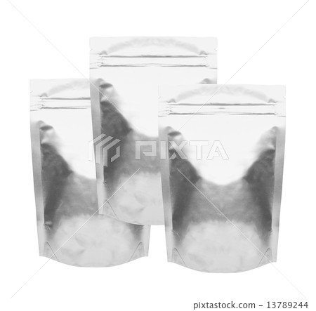 close up of an aluminum bags close up of an aluminum bags 13789244