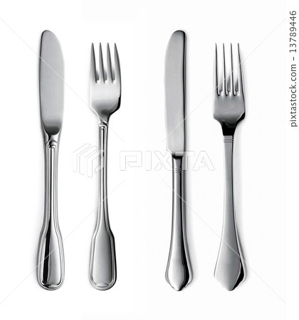 Forks and knifes isolated 13789446